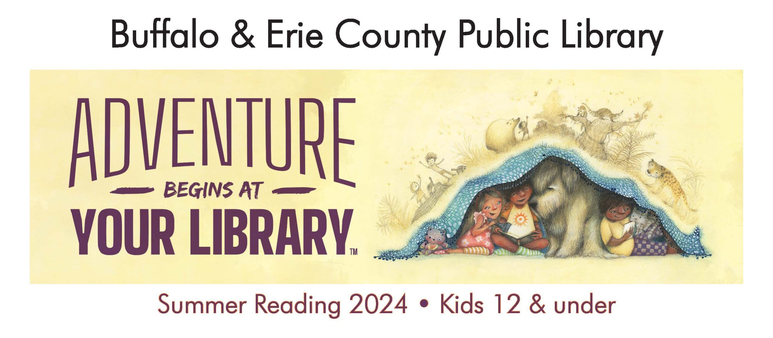 BECPL Adventure Begins at Your Library Summer Reading 2024 graphic